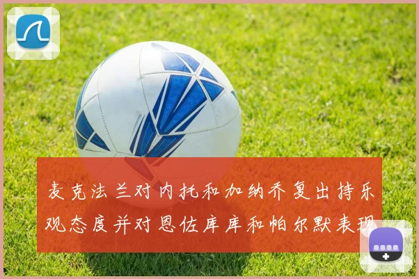 麦克法兰对内托和加纳乔复出持乐观态度并对恩佐库库和帕尔默表现表示满意